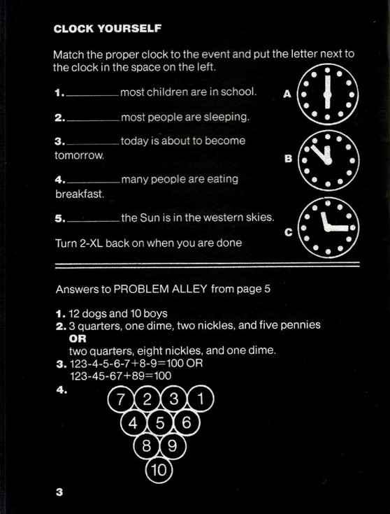 2XL Math and Number Games Manual
